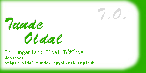 tunde oldal business card